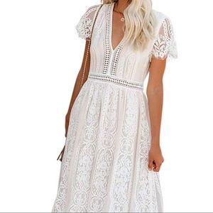 BOHO WEDDING/EVENT DRESS-NWT-SIZE XL